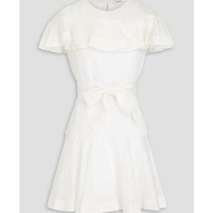 Sandro White Ruffle Dress